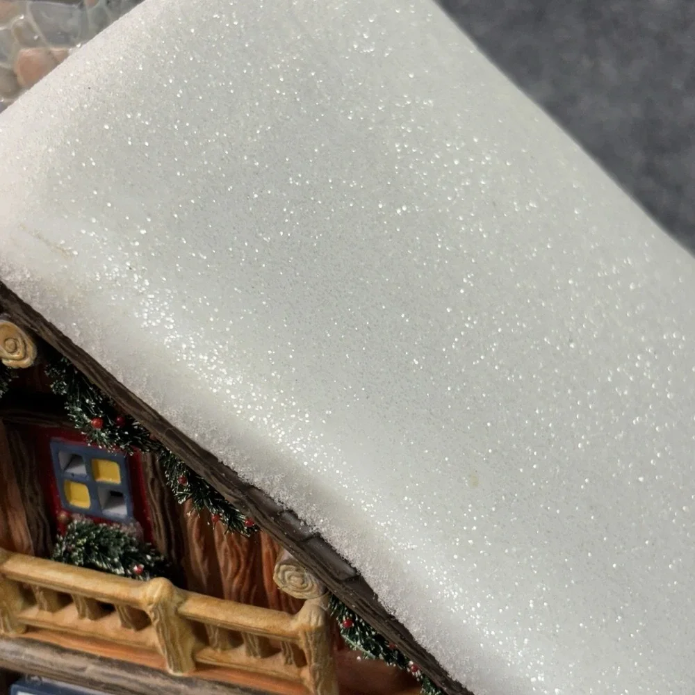 Department 56 Pine Isles Lodge Simple Traditions in orig box Winter Ski Cabin